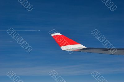 Flying together.