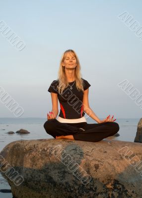 meditation at the seashore
