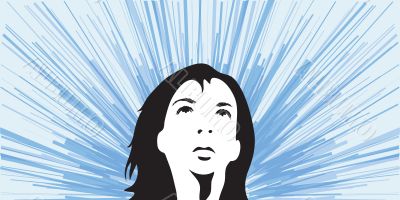 Woman silhouette