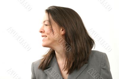 Happy business woman