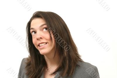 Happy business woman