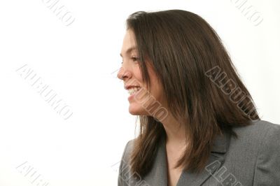 Happy business woman