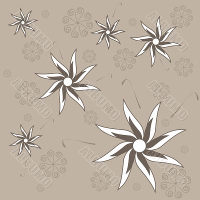 Retro flowers