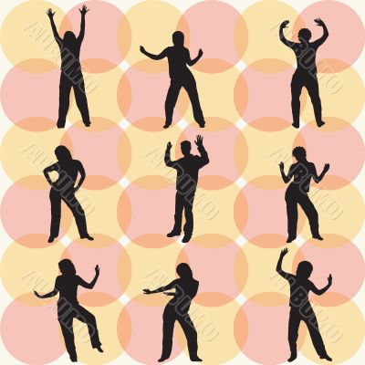 Dancing silhouettes
