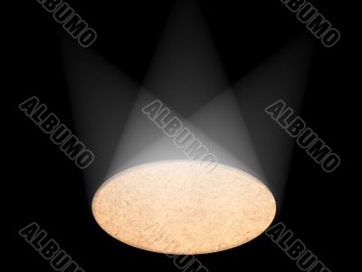 light on a stage