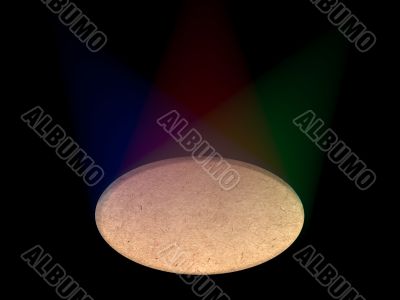 light on a stage
