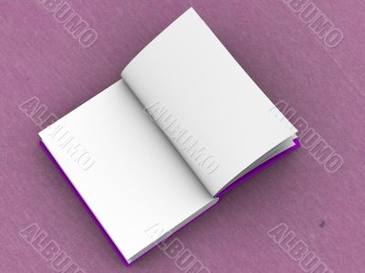 Opened book.