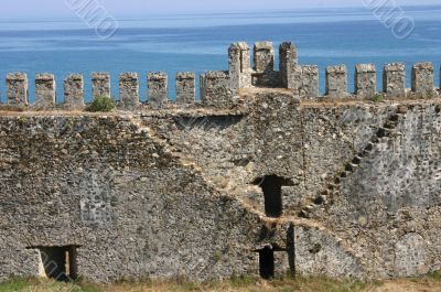 Mumure Castle -	stairway