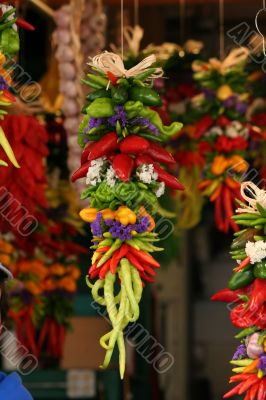 Ristra - mixed peppers