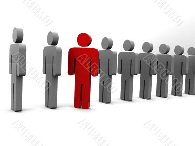 Silhouette of the person.