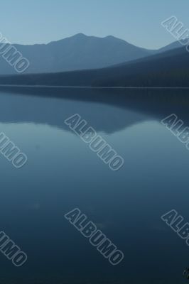 Sunset abstract,mountain  reflection