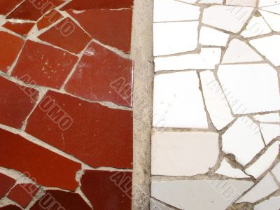 Mosaic tile pieces