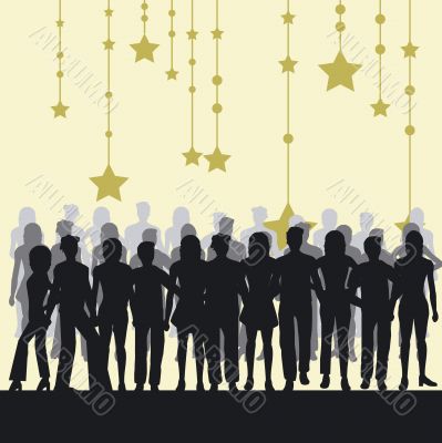 People silhouettes