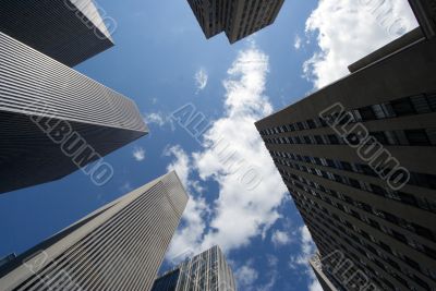 Modern skyscrapers
