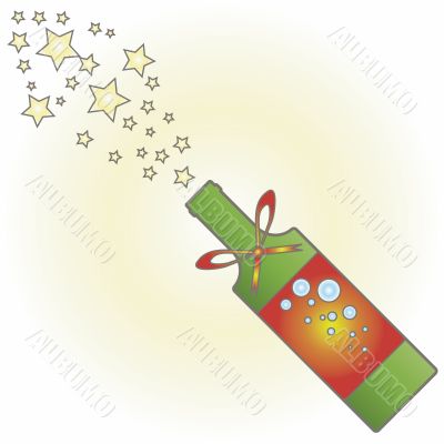 Champagne bottle