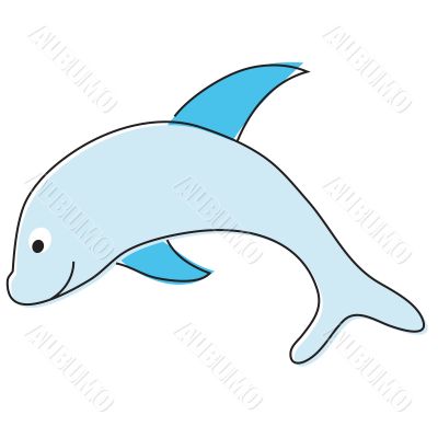 Cartoon Dolphin