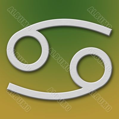 Cancer Aluminum Symbol