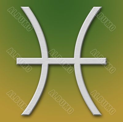 Pisces Aluminum Symbol