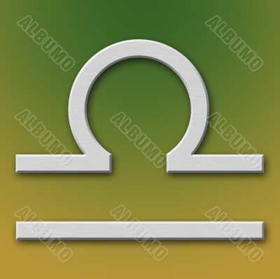 Libra Aluminum Symbol