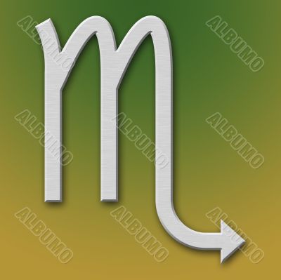 Scorpio Aluminum Symbol