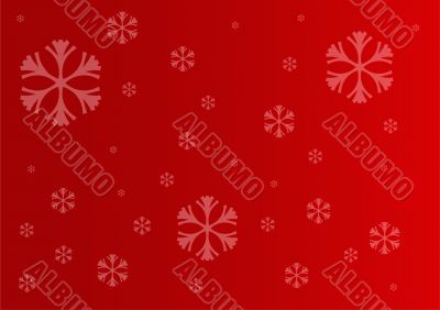 Red Christmas horizontal background