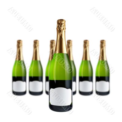 Champagne bottles