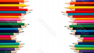 Assortment of coloured pencils