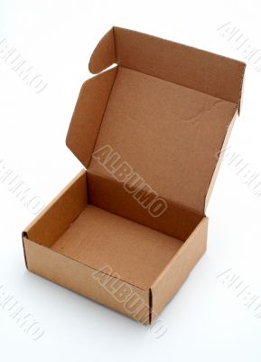 Cardboard box open