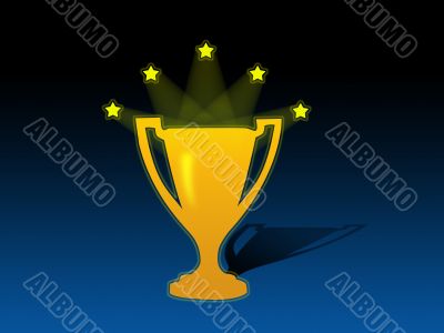  Wallpaper with cup and stars