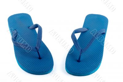 Blue sandals