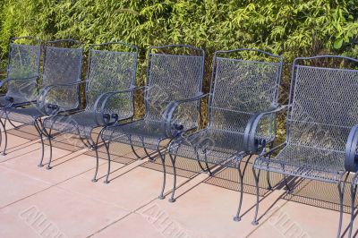 line of chairs