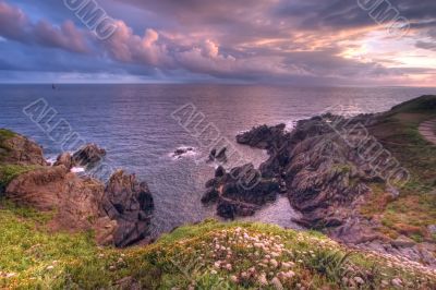 brittany magic sunset