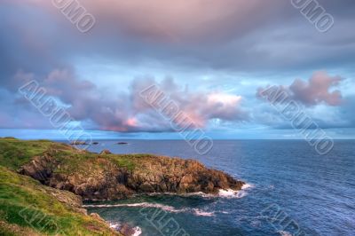 coastline hdr sunset