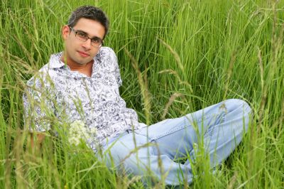 Young man in the grass