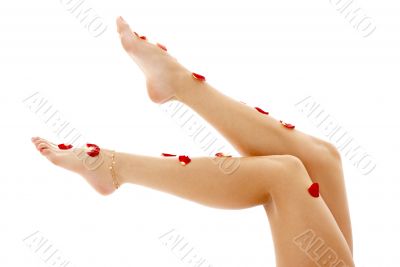 beautiful legs in spa