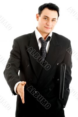 ready to shake hands