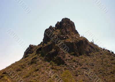  Rocky Mountain top with Saguaros