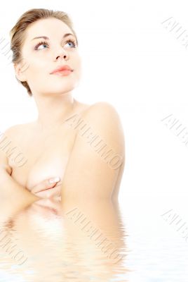 clean lady in water #2