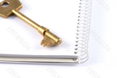 Key and notebook