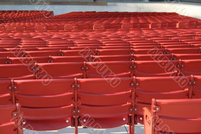 Empty stadium seats