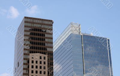 Modern skyscrapers