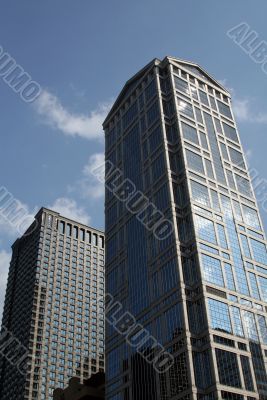 Modern skyscrapers