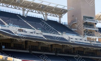 Empty stadium seats