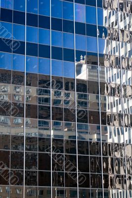 Reflective skyscraper