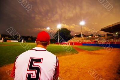 Evening baseball