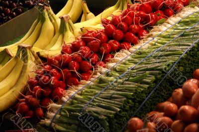 Scallions & radishes