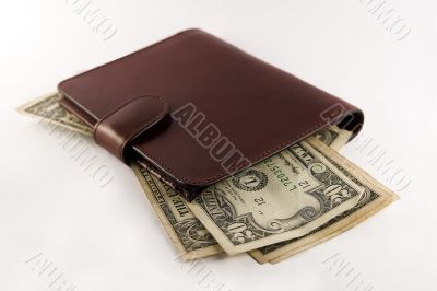 Wallet with money inside