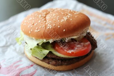 Fastfood hamburger