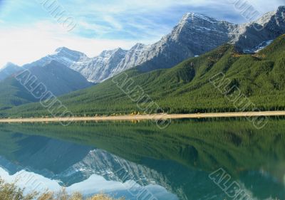 Spray Lakes reflection