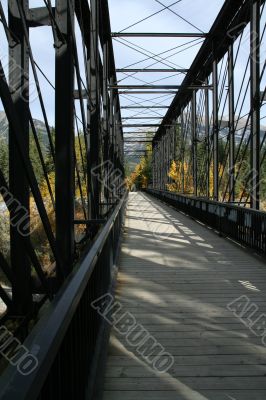 Trestle bridge over Bow River